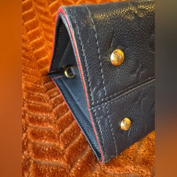 Louis Vuitton Navy and Red Empreinte Sully PM Bag with COA - Picture 8 of 16